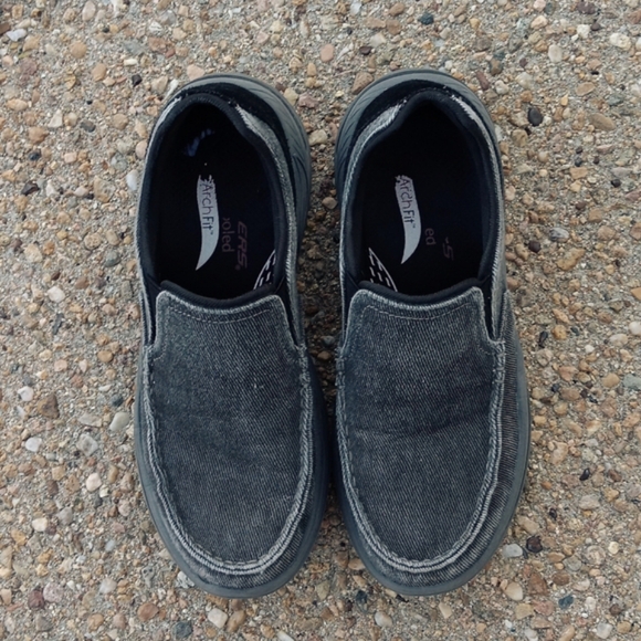 Skechers Arch Fit Motley Rolens loafer canvas casual slip on shoes mens sz 9 - Picture 3 of 8